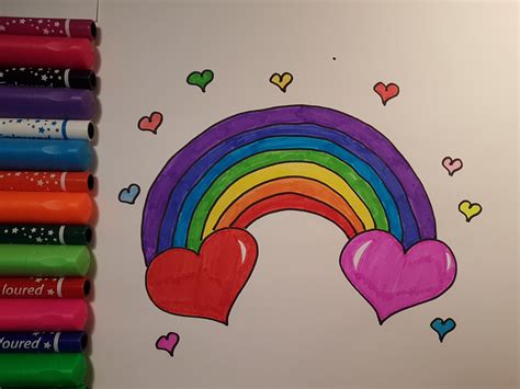rainbow drawing  kids  paintingvalleycom explore collection  rainbow drawing  kids