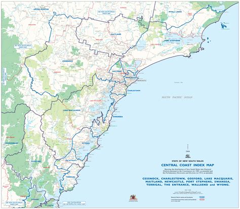 central coast map mapsofnet