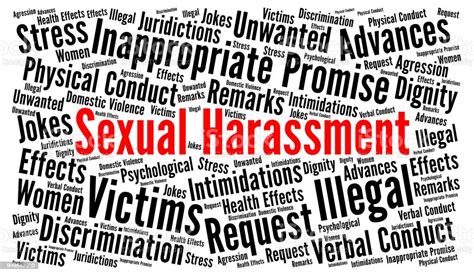 Sexual Harassment Word Cloud Concept Stock Illustration Download