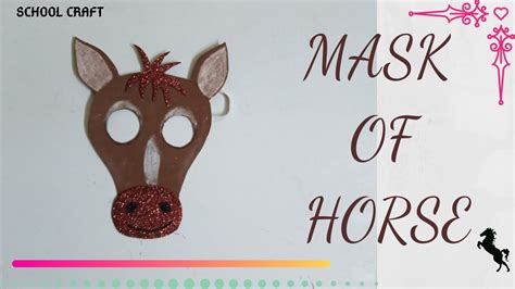 mask  horse hand  horse mask school craft youtube