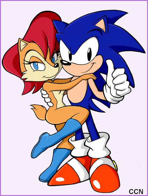 Sonic And Sally Pose By Ccn Sally Acorn On Deviantart