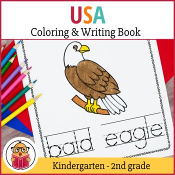 usa coloring writing book   relaxed homeschool llc tpt