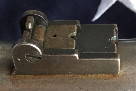 peep rear sight blade  original springfield  rifle musket
