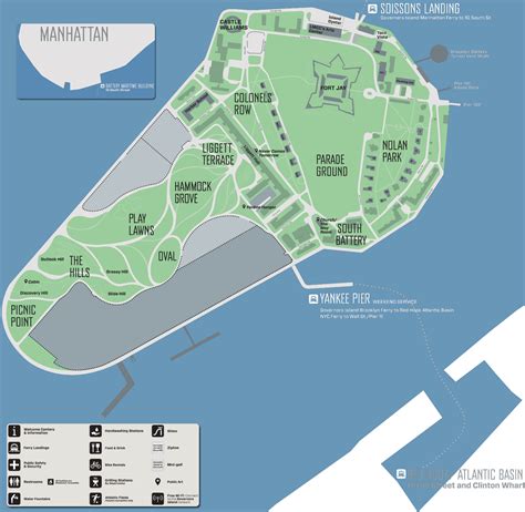 map governors island  york