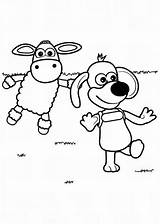Shaun Sheep Coloring Pages Wander Around Timmy Color Print Luna Getdrawings Getcolorings sketch template