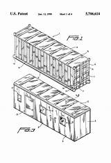 Container Drawing Shipping Patents Patent Building sketch template