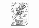 Burns Colouring Night Activities Colour Pages Activity Printable Crafts Scotsman Robert Kids Sheets Coloring Scotland Enjoy Very These Ichild Own sketch template