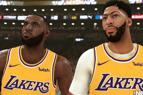 nba 2k20 release first image of anthony davis and lebron
