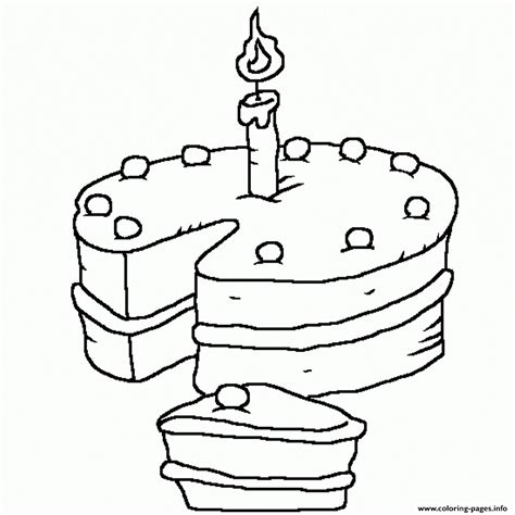 candle  birthday cake ad coloring page printable