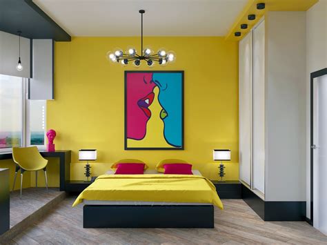 Yellow Bedroom Interior Design Ideas