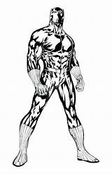 Panther Coloring Pages Printable Marvel Guile Superheroes Coloring4free Color Colouring Print Comics Getcolorings Draw Drawings Kids Superhero Deviantart Comic Inks sketch template