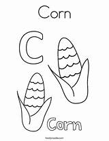Coloring Corn Print Twistynoodle Favorites Login Add Tracing Noodle Change Template sketch template