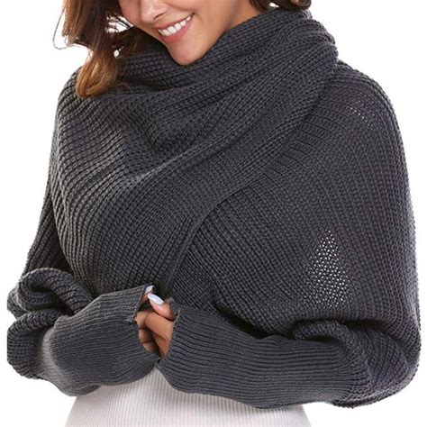Belle S Sleeve Wool Scarf In 2021 Wool Scarf Sweater Scarf Knit Scarf