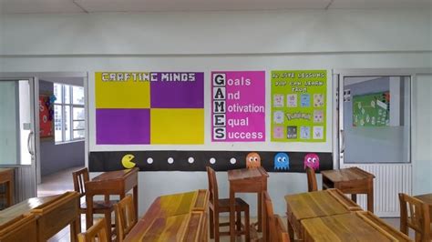 video game themed classroom data wall classroom decor themes