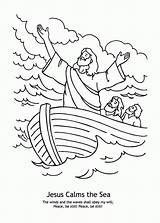 Jesus Storm Coloring Pages Calms Calming Miracles Sea Clipart Paul Bible Print Calm Calmed Sunday School Apostle Shipwrecked Printable Kids sketch template
