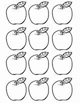 Apple Coloring Apples Printable Three Template Drawing Preschool Cut Color Outs September Print Pages Templates Core Lesson Activities Getdrawings Learners sketch template