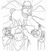 Moses Exodus Israelites Worshipping Commandments Jero Jeroboam Coloringhome Azcoloring sketch template