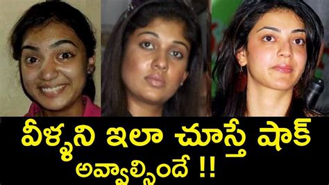 tollywood celebrities without makeup before and after wavy haircut