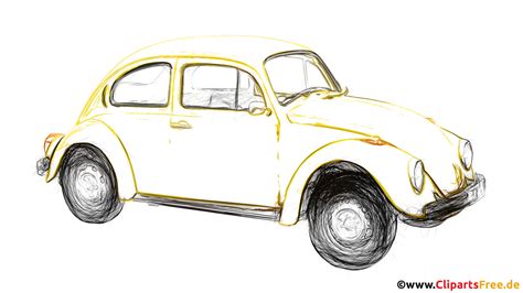 zeichnung pkw auto kleinwagen