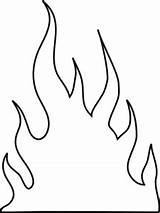 Flame Outline Flames Fire Coloring Clipart Drawing Printable Pages Outlines Clip Line Cliparts Transparent Print Vector Clker Candle Library Color sketch template