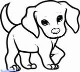 Puppy Drawing Easy Cute Coloring Pages Dog Puppies Dogs Sketch Line Yorkie Drawings Simple Draw Realistic Kids Nice Cartoon Step sketch template