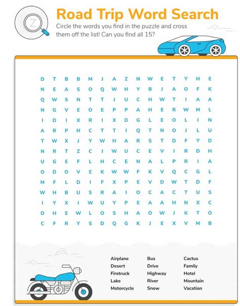 printable road trip word search artsy fartsy mama road trip word