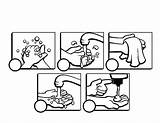 Coloring Hands Pages Washing Hand Handwashing Wash Steps Para Colorear Printable Color Kids Higiene Manos Lavado Personal Niños Imagenes Actividades sketch template