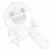 Baby Shark Coloring Pages Pinkfong Song Doll Filminspector Downloadable Squeeze Hear Tummy Version English When sketch template