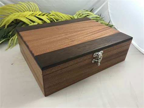 large handcrafted keepsake box memory box large wood box