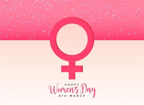 female gender symbol on beautiful pink background free vector