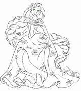 Disney Coloring Pages Lineart Princess Rapunzel Deviantart sketch template