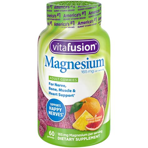 vitafusion magnesium gummy supplement ct walmartcom