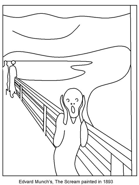 scream   coloring pages