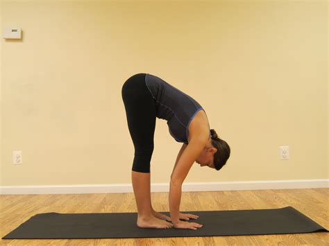 yoga modifications   standing  bend yoga destiny