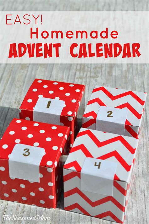 easy homemade advent calendar  seasoned mom