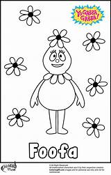 Foofa Coloring Pages Gabba Yo Many Things sketch template