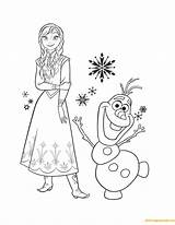Coloring Frozen Pages Anna Olaf Princess Disney Elsa Color Friend Her Print Valentine Printable Drawing A4 Amazing Enjoy Colouring Bubakids sketch template