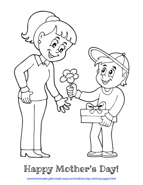 mom  child coloring pages