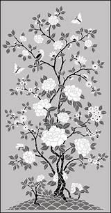 Stencil Stencils Chinese Designs Panel Library Peony Small Chinoiserie Ch15 Walls Wallpaper Style Printing Patterns Gif Choose Board sketch template