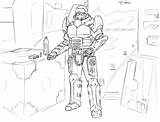 Fallout Combat Enclave Pitt Legion Ncr Commonwealth Vegas sketch template