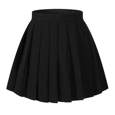 Women High Waist Pleated Skirt Mini Skirts Girl School