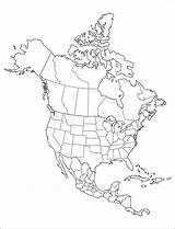 Nordamerika Outline Borders sketch template