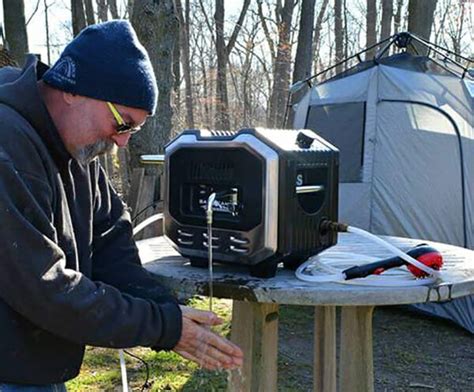 Heated Portable Showers For A Campervan Diy Hot Shower