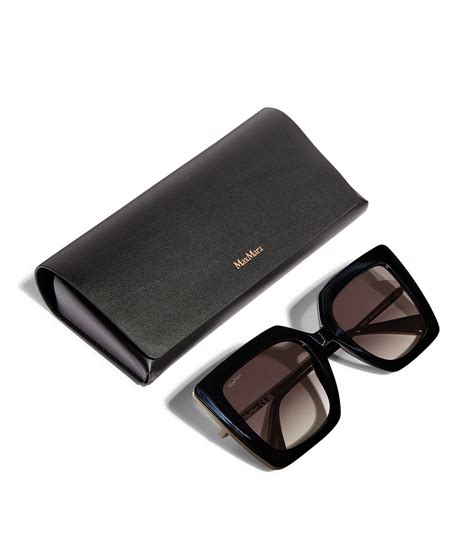 Max Mara Black Oversized Square Sunglasses Harrods Uk