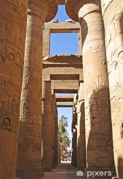 fototapete karnak tempel  luxor aegypten pixersde