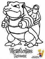 Pokemon Blastoise Coloring Pages Colouring Print Yescoloring Gif Pitchers sketch template