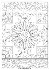 Islamic Colouring Prayer Mat Pages Eid Children Kids Pattern Types Activityvillage sketch template