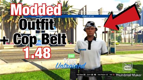 modded outfit  belt glitch gta   tutorial youtube