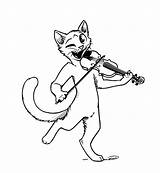 Fiddle Cat Shirt Deviantart Feline Basilisk sketch template