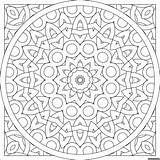 Kaleidoscope Coloring Pages Coloring4free Print Square Related Posts sketch template